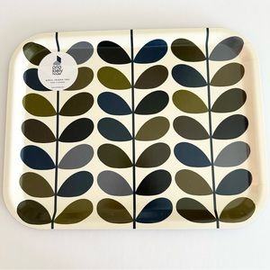 LAST ONE (new with tags) - ORLA KIELY Medium Tray Multi Stem Khaki Marine